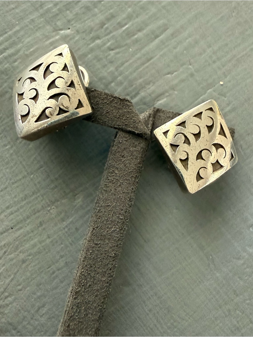 Lois Hill 925 Sterling Silver Clip on Earrings